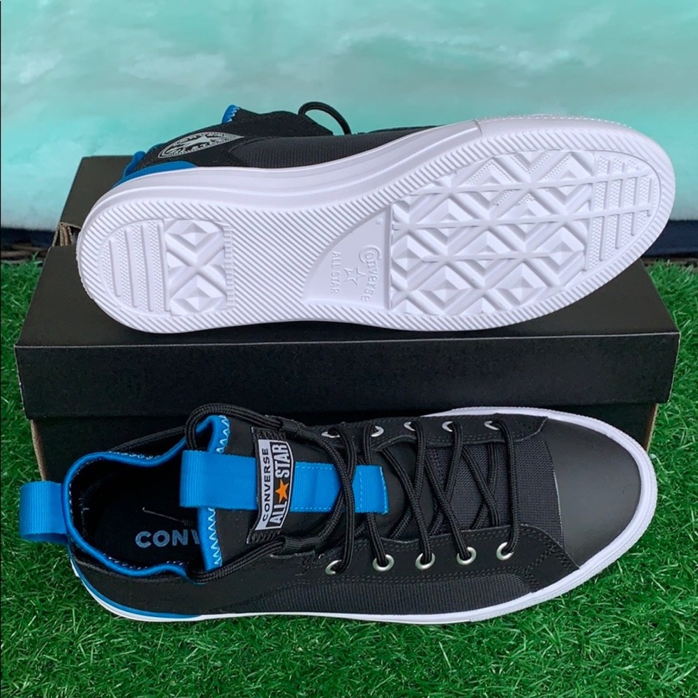CONVERSE CTAS ULTRA MID BLACK/IMPERIAL BLUE/WHT MN - Picture 3 of 16